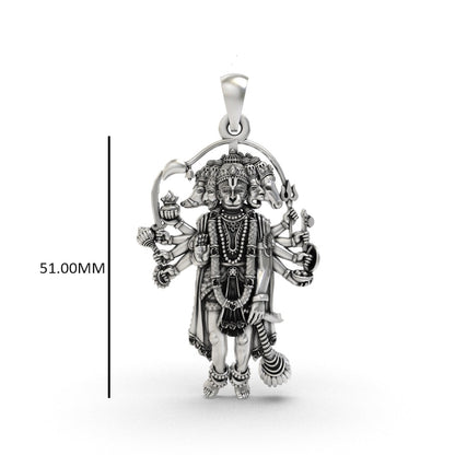 925 silver Hanumanji pendant for size 