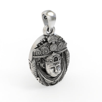 925 silver Hanuman Dada pendant for devotion