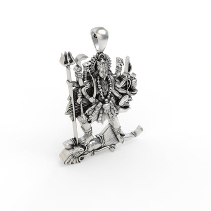 Kali Mata silver locket design
