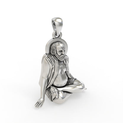 925 silver Bajrangdas Bapa pendant for devotion