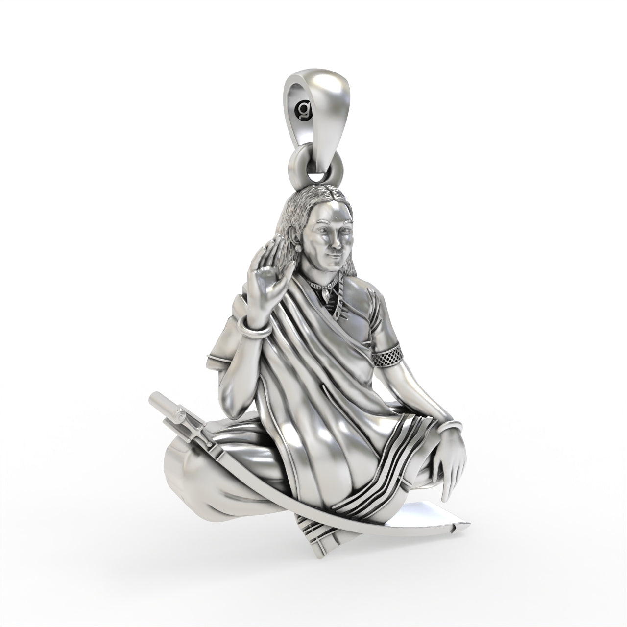 925 silver Mogal Maa pendant for devotion