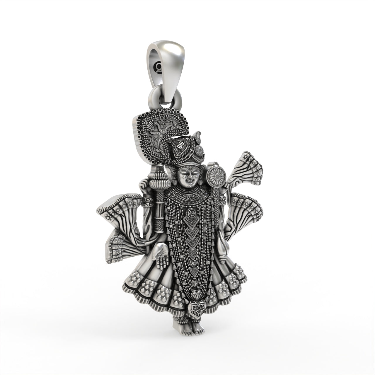 Premium 925 silver Krishna devotional locket