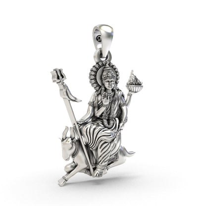 Handcrafted Jahu Maa pendant in 925 silver