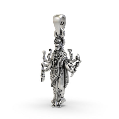 Close detail of 925 silver Sadhi Maa pendant,